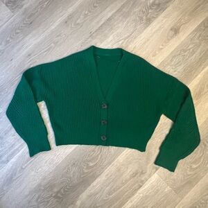 Urban Outfitters Cardigan Sweater Dark Green Size S